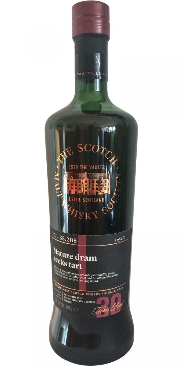 Glen Moray 1987 SMWS 35.205  Mature dram seeks tart