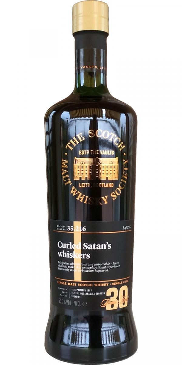 Glen Moray 1987 SMWS 35.216  Curled Satan's whiskers