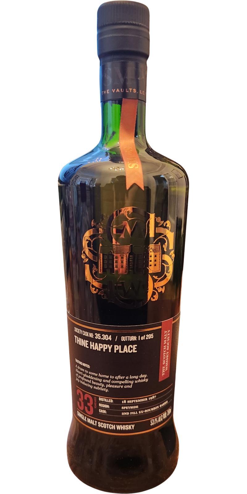 Glen Moray 1987 SMWS 35.304  Thine happy place