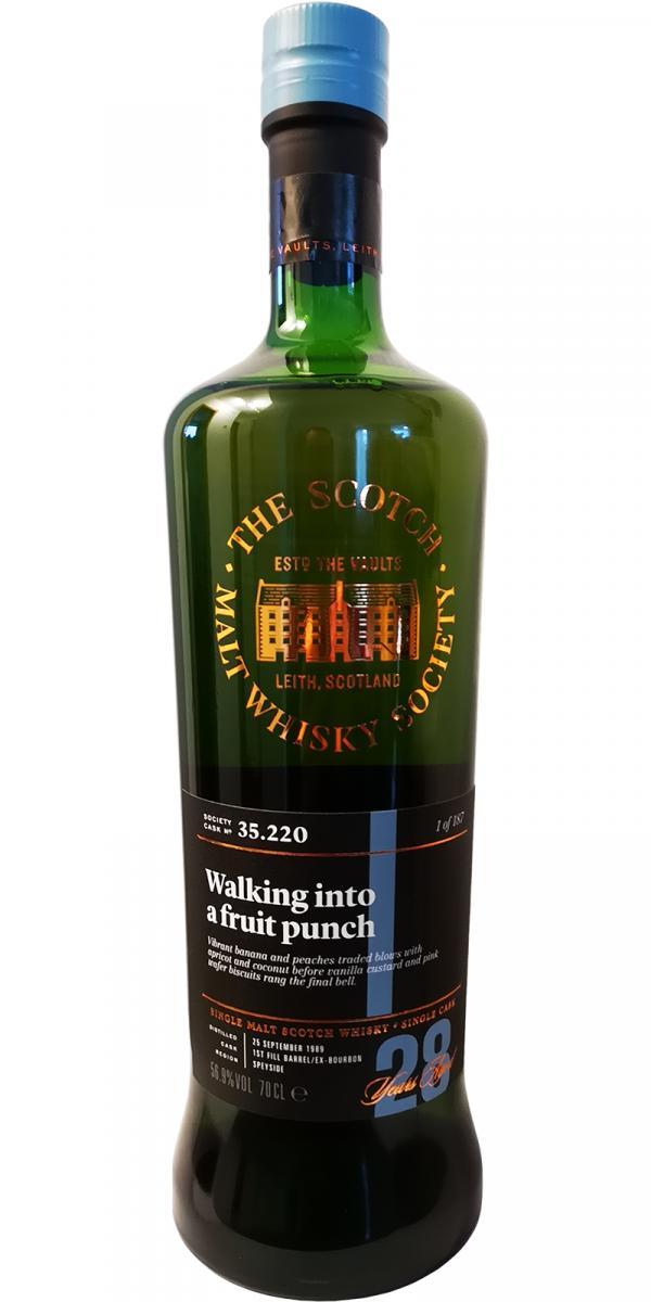 Glen Moray 1989 SMWS 35.220  Walking into a fruit punch