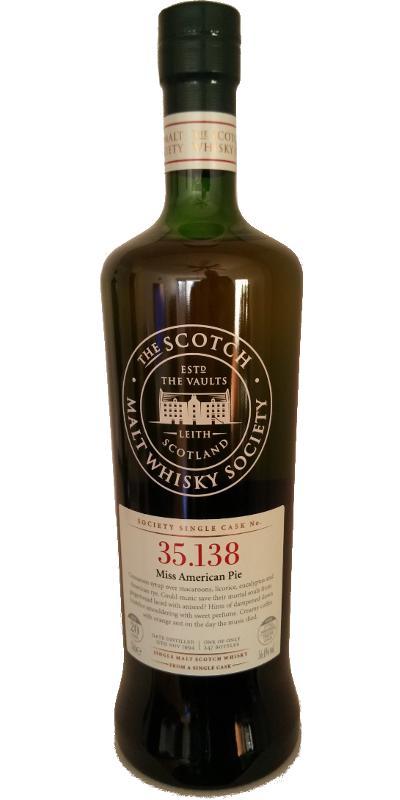 Glen Moray 1994 SMWS 35.138  Miss American Pie