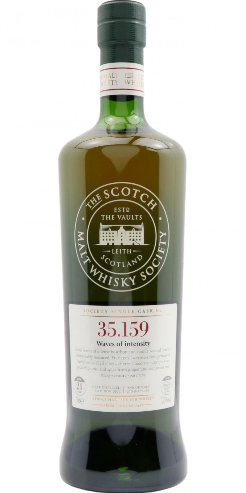 Glen Moray 1994 SMWS 35.159  Waves of intensity