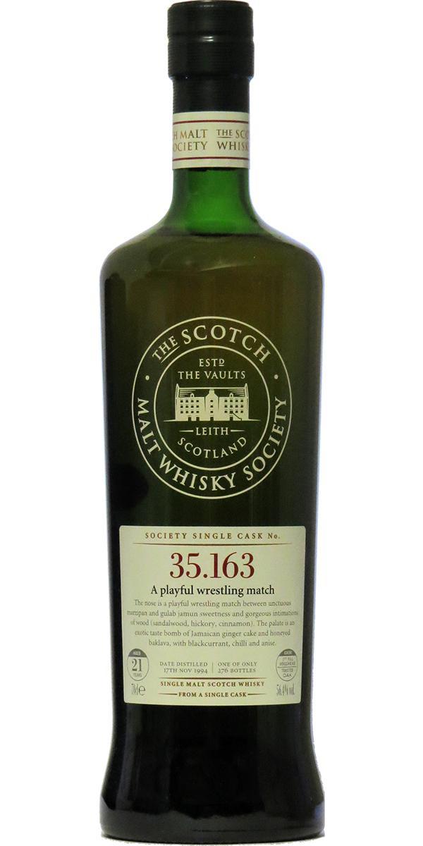 Glen Moray 1994 SMWS 35.163  A playful wrestling match