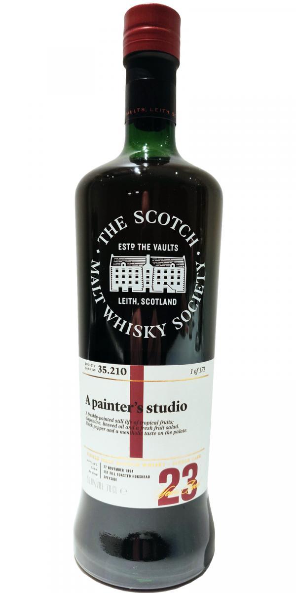 Glen Moray 1994 SMWS 35.210  A painter’s studio