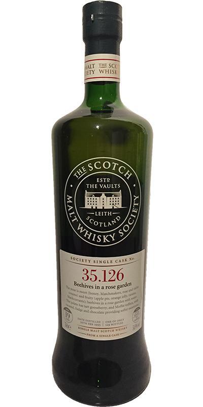 Glen Moray 1995 SMWS 35.126  Beehives in a rose garden