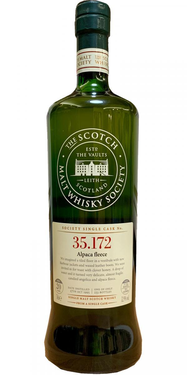 Glen Moray 1995 SMWS 35.172  Alpaca fleece