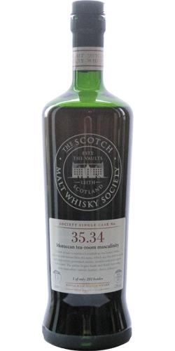 Glen Moray 1996 SMWS 35.34  Moroccan tea-room masculinity
