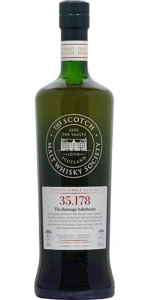 Glen Moray 2002 SMWS 35.178  The dunnage bakehouse