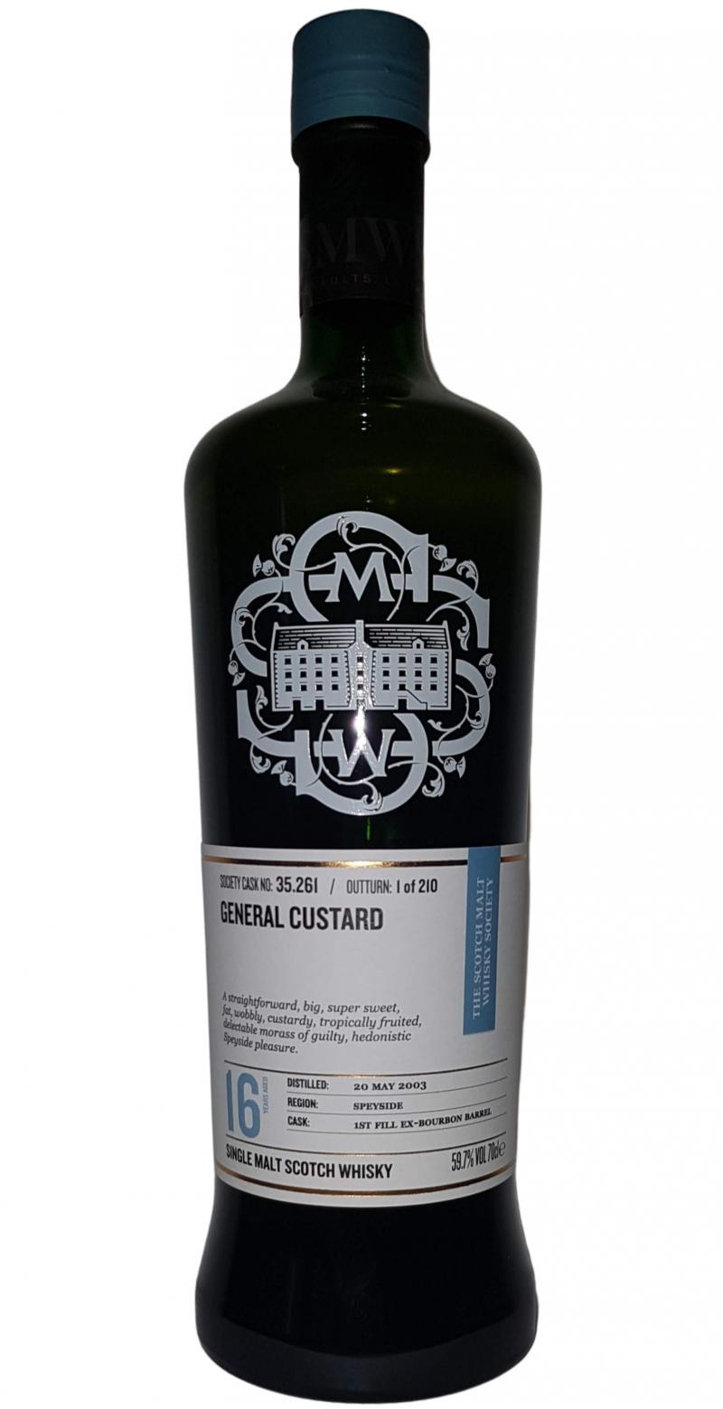 Glen Moray 2003 SMWS 35.261  General custard