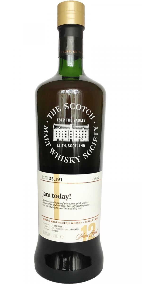 Glen Moray 2005 SMWS 35.191  Jam today!