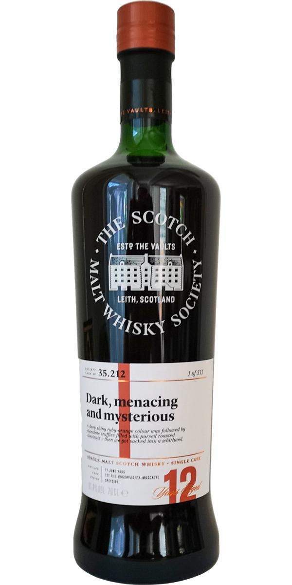 Glen Moray 2005 SMWS 35.212  Dark, menacing and mysterious