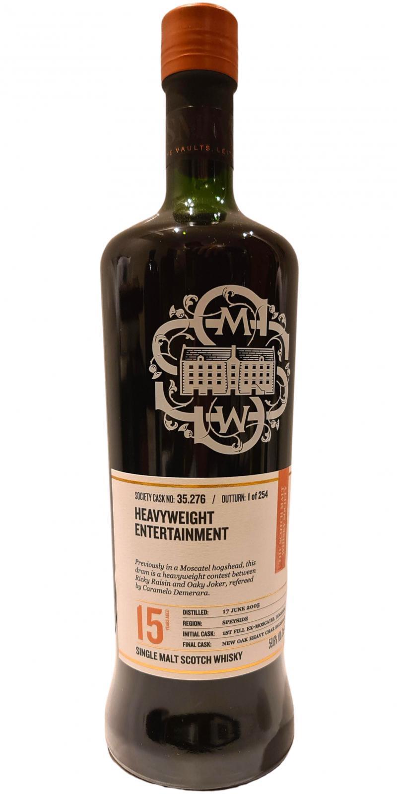Glen Moray 2005 SMWS 35.276  Heavyweight entertainment