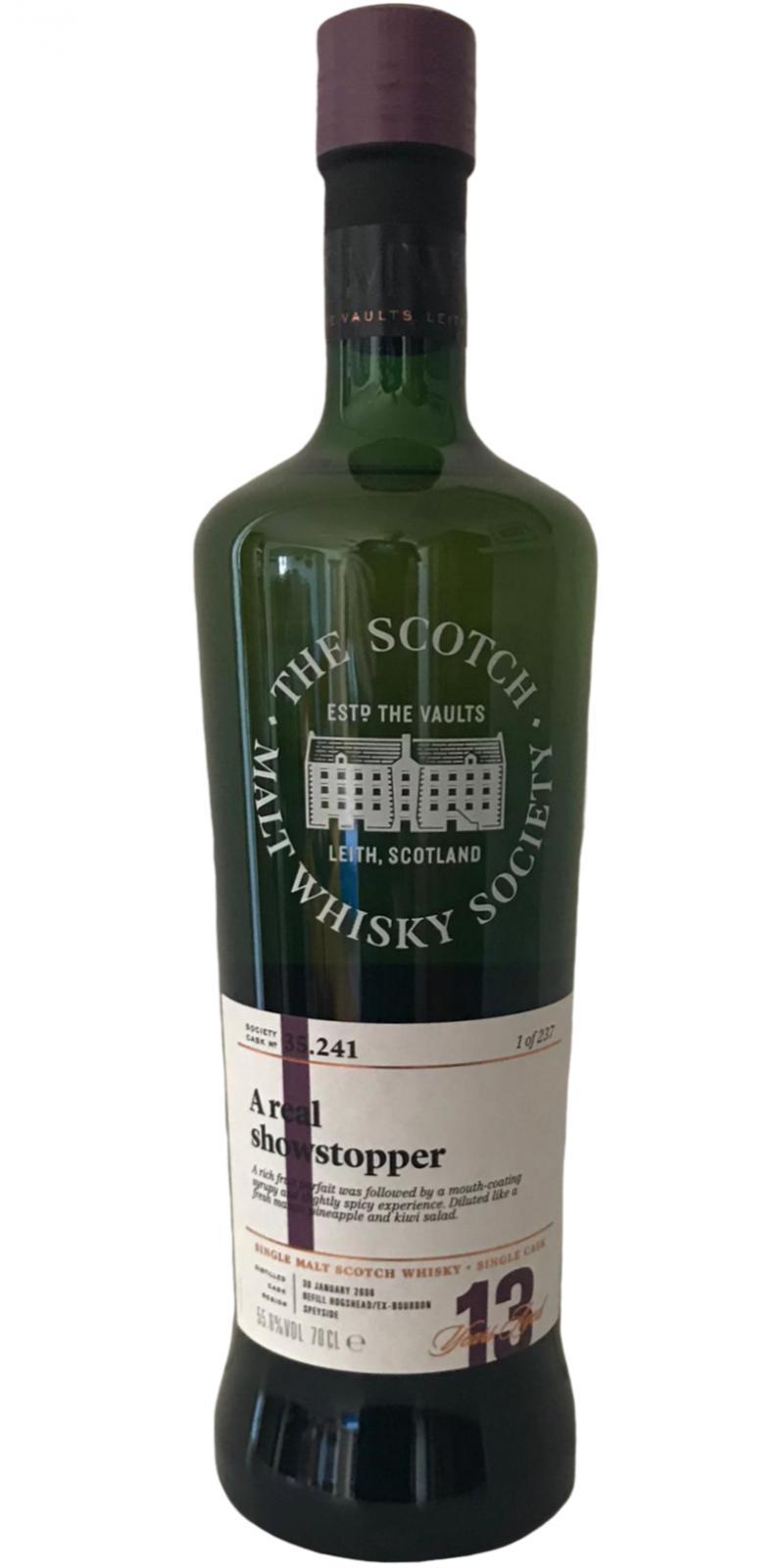 Glen Moray 2006 SMWS 35.241  A real showstopper