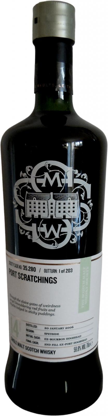 Glen Moray 2006 SMWS 35.280  Port scratchings