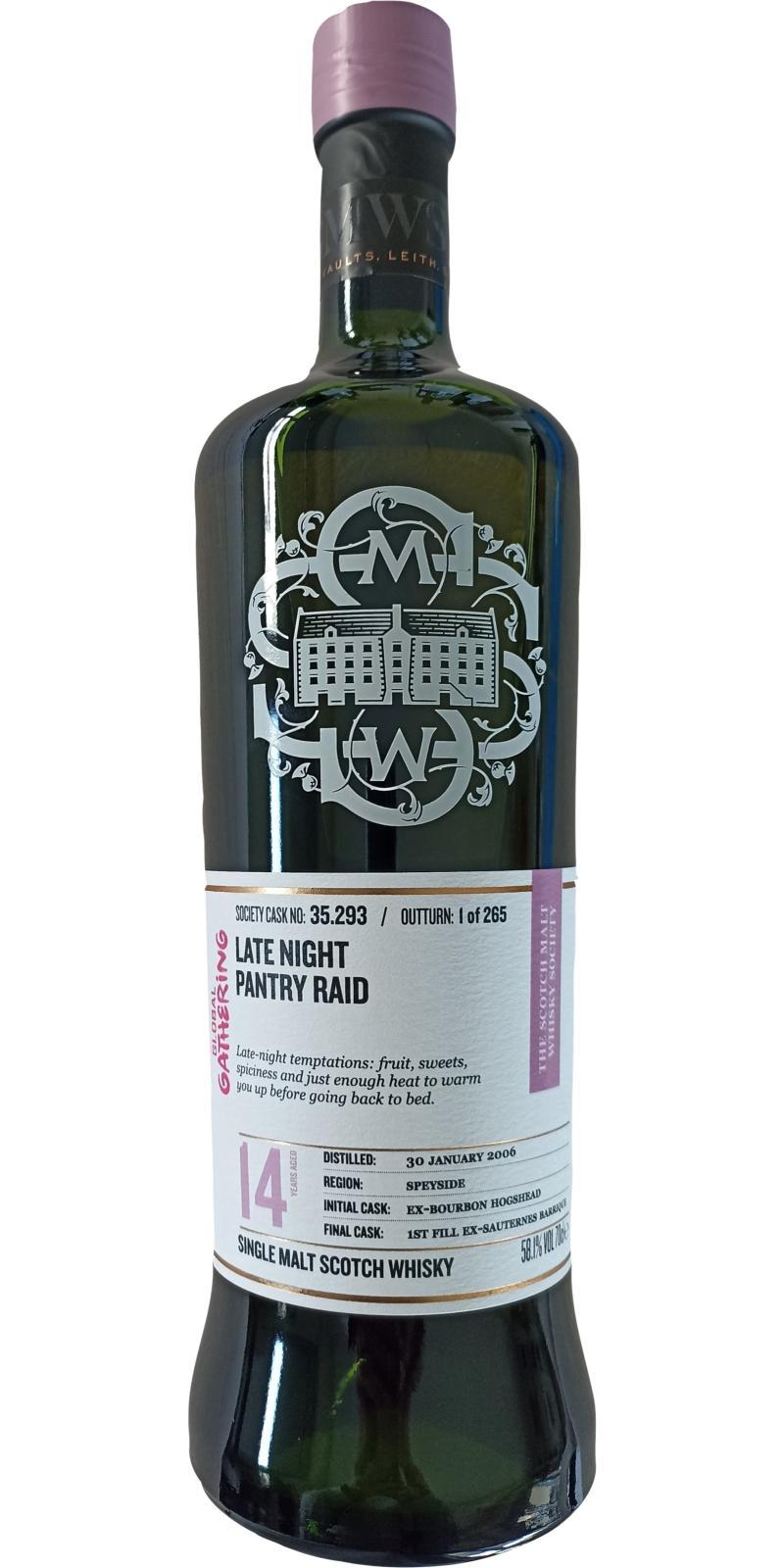 Glen Moray 2006 SMWS 35.293  Late night pantry raid