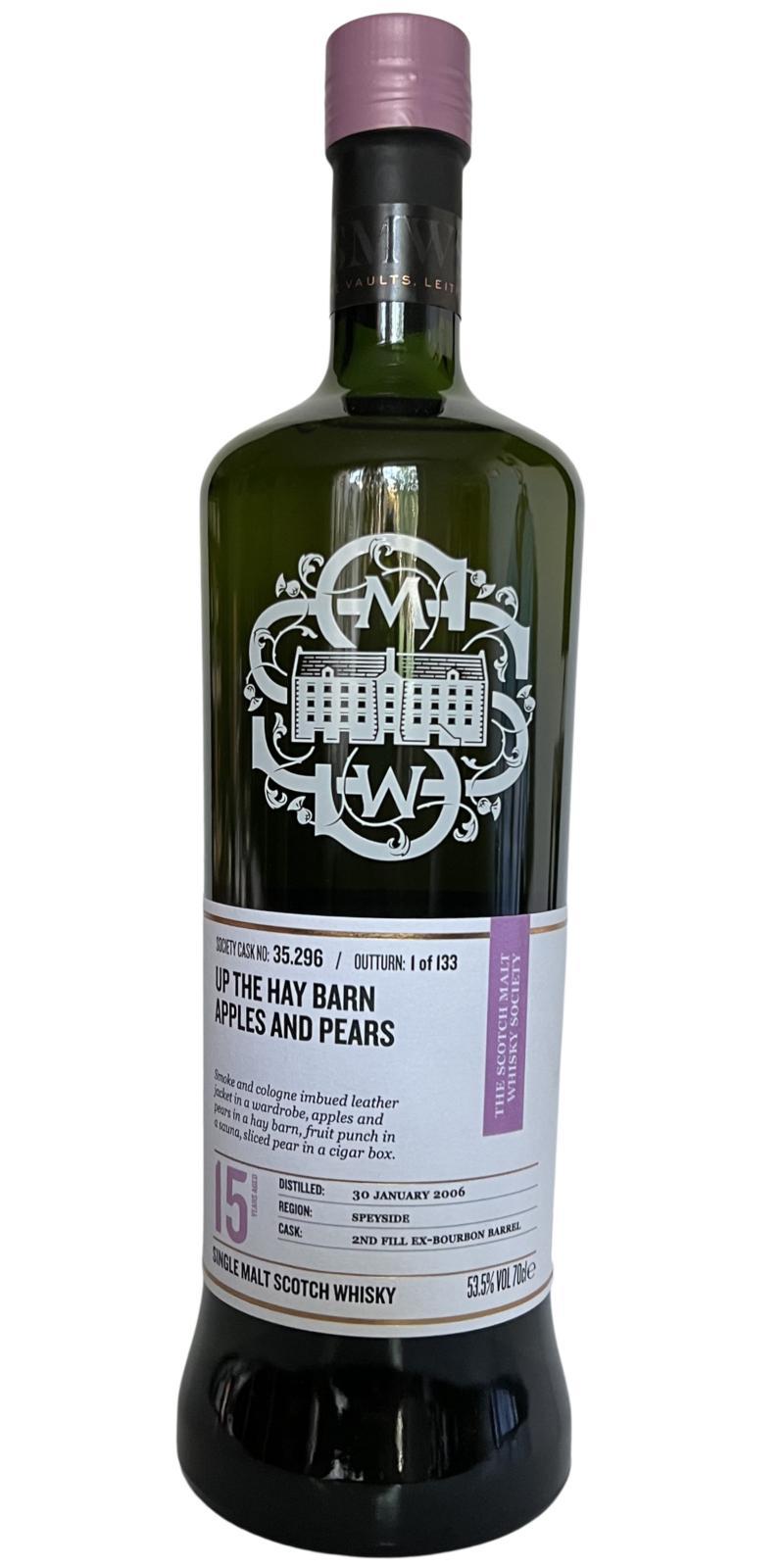 Glen Moray 2006 SMWS 35.296  Up the hay barn apples and pears