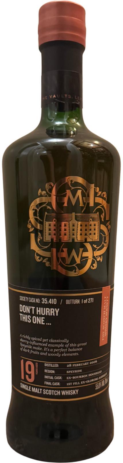 Glen Moray 2006 SMWS 35.410  Don't hurry this one ...