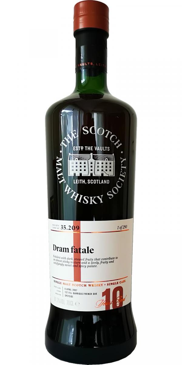 Glen Moray 2007 SMWS 35.209  Dram fatale