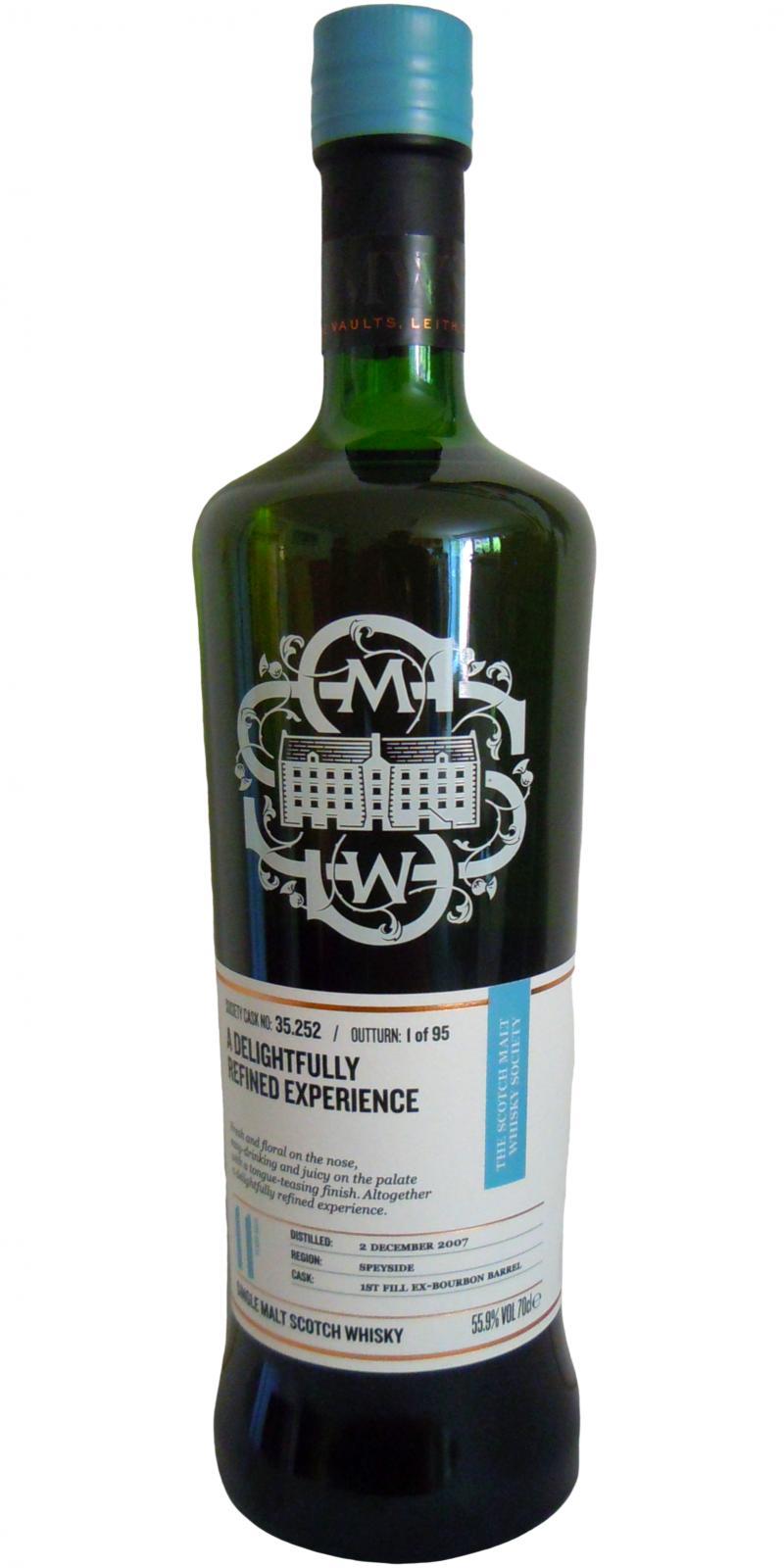 Glen Moray 2007 SMWS 35.252  A delightfully refined experience