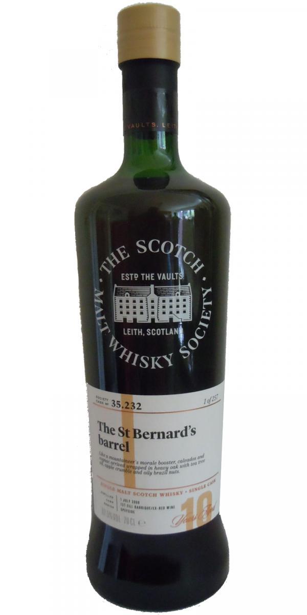 Glen Moray 2008 SMWS 35.232  The St Bernard's barrel