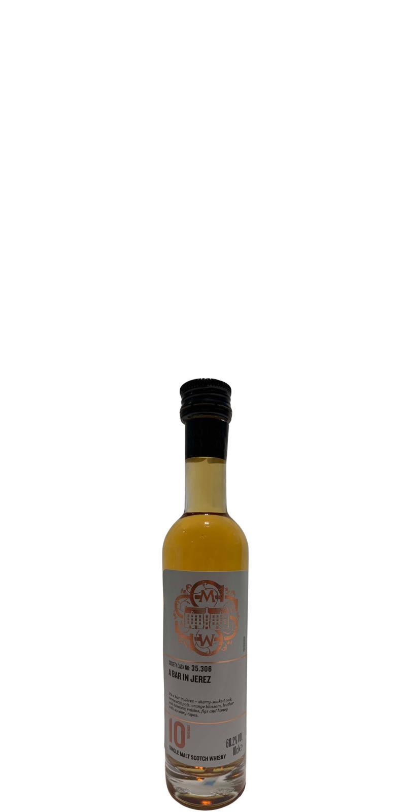 Glen Moray 2010 SMWS 35.306  A bar in Jerez