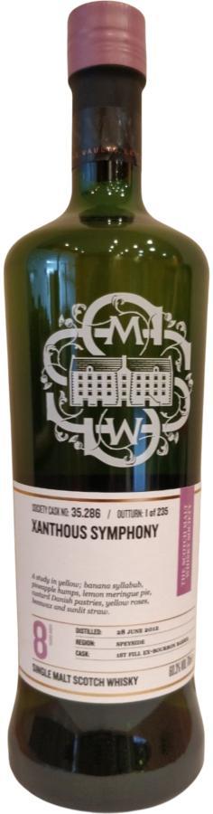 Glen Moray 2012 SMWS 35.286  Xanthous symphony