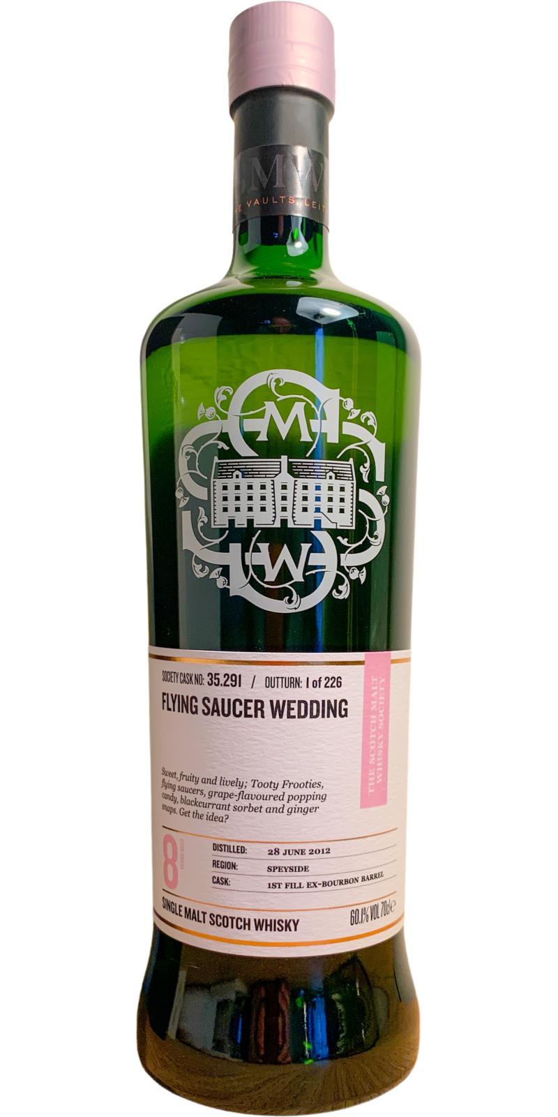 Glen Moray 2012 SMWS 35.291  Flying Saucer Wedding