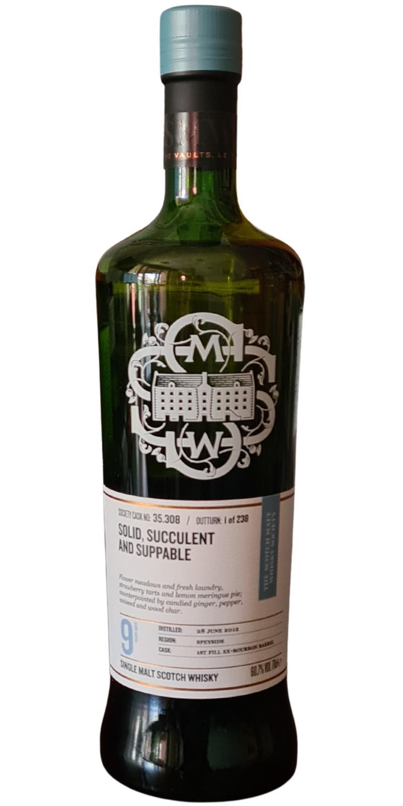 Glen Moray 2012 SMWS 35.308  Solid, succulent and suppable