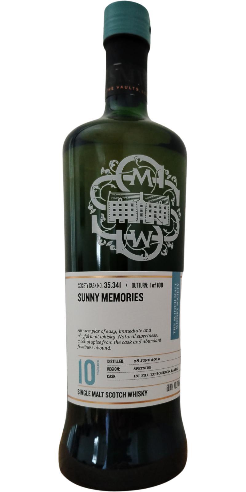Glen Moray 2012 SMWS 35.341  Sunny memories