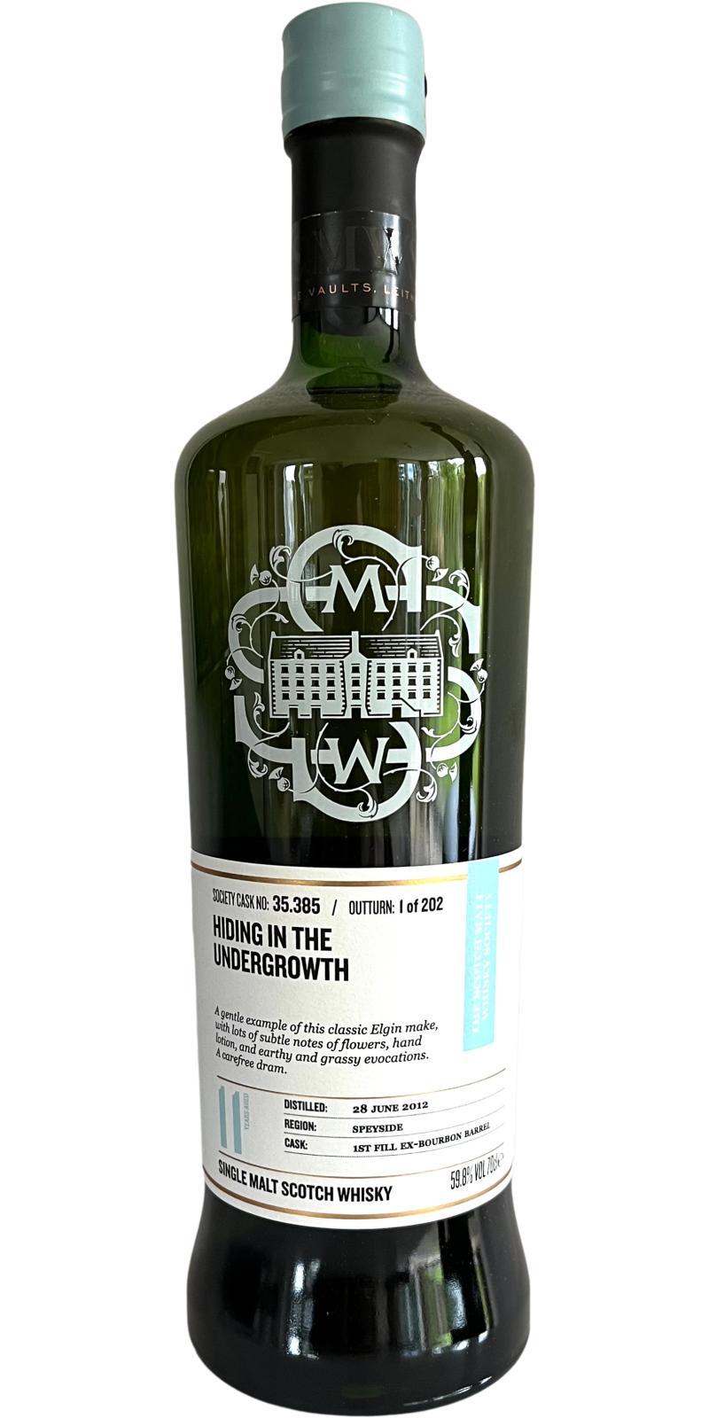 Glen Moray 2012 SMWS 35.385  Hiding in the undergrowth