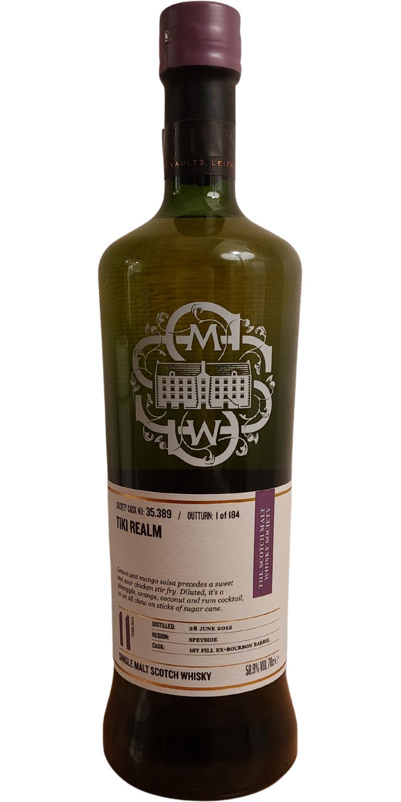 Glen Moray 2012 SMWS 35.389  Tiki Realm
