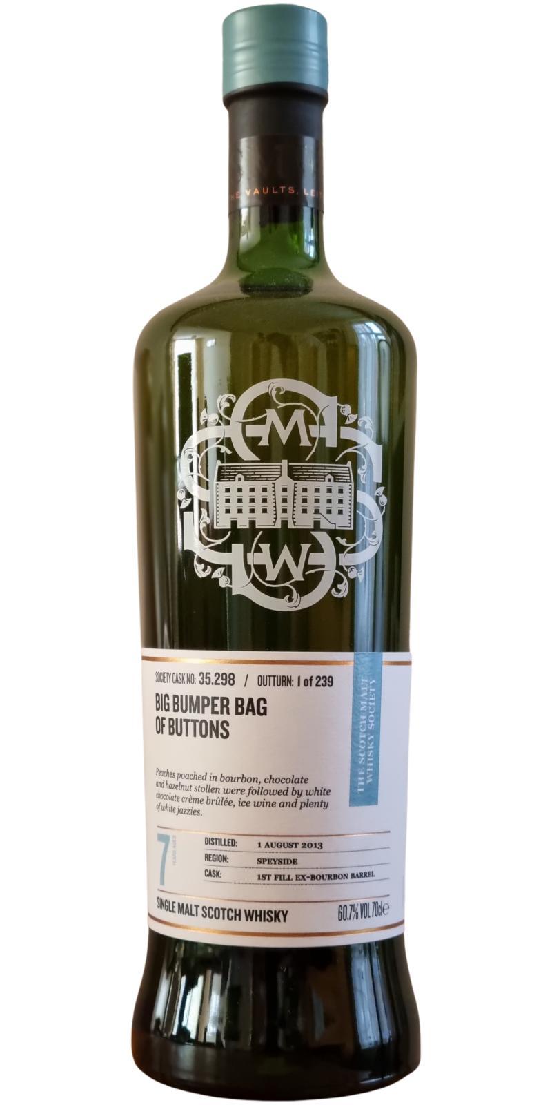 Glen Moray 2013 SMWS 35.298  Big bumper bag of buttons
