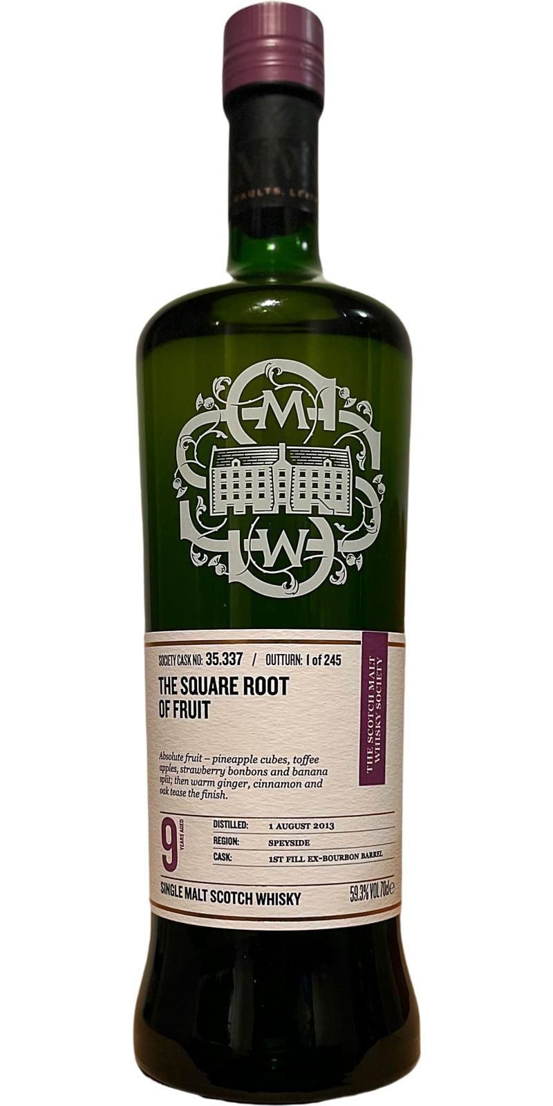 Glen Moray 2013 SMWS 35.337  The square root of fruit