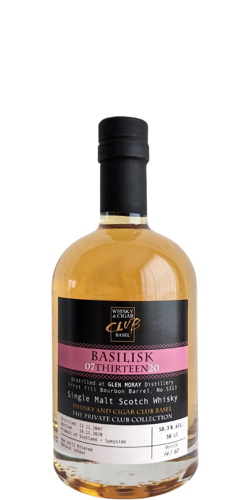 Glen Moray 2007 WCh  Basilisk 07Thirteen20