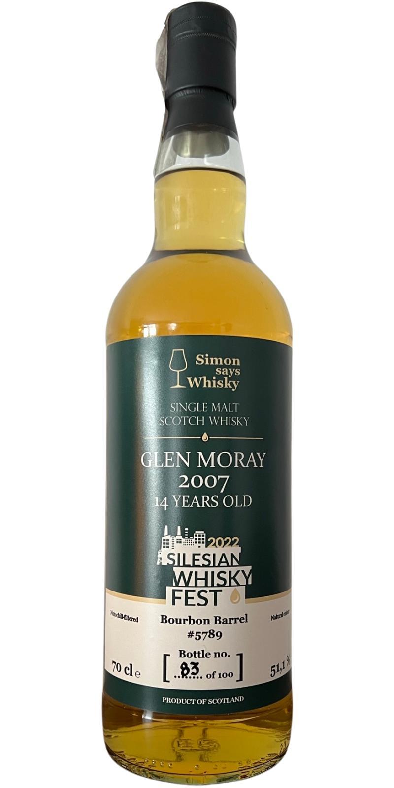 Glen Moray 2007 UD  Silesian Whisky Fest 2022