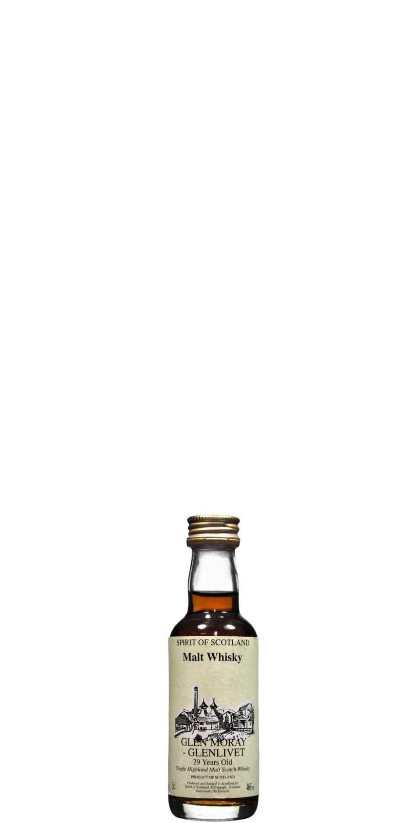 Glen Moray 29-year-old UD  Spirit of Scotland - Miniature