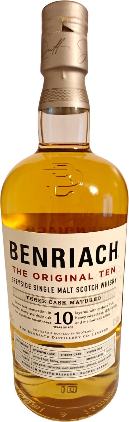 BenRiach 10-year-old Triple Distilled - Three Cask Matured