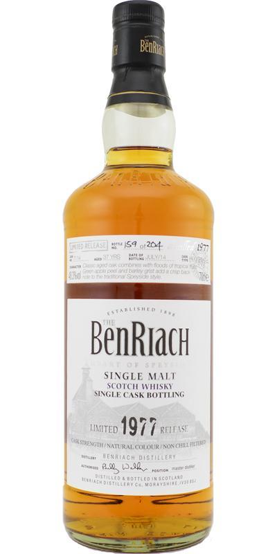 BenRiach 1977 Single Cask Bottling - Batch 11