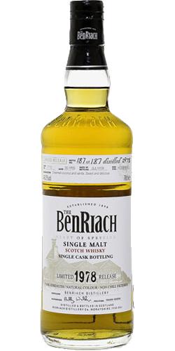 BenRiach 1978 Single Cask Bottling - Batch 6