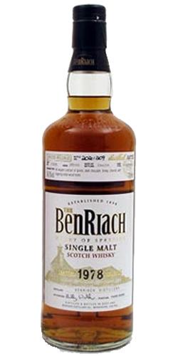 BenRiach 1978 Single Cask Bottling - Batch 1