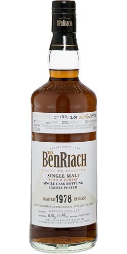 BenRiach 1978 - Peated Single Cask Bottling - Batch 4
