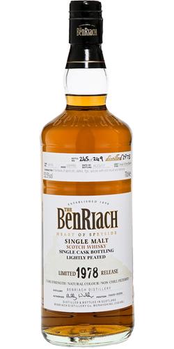 BenRiach 1978 - Peated Single Cask Bottling - Batch 4