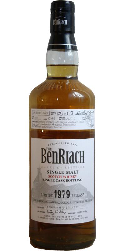 BenRiach 1979 Single Cask Bottling - Batch 7