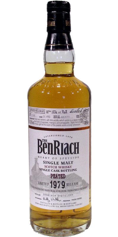 BenRiach 1979 - Peated Single Cask Bottling - Batch 8