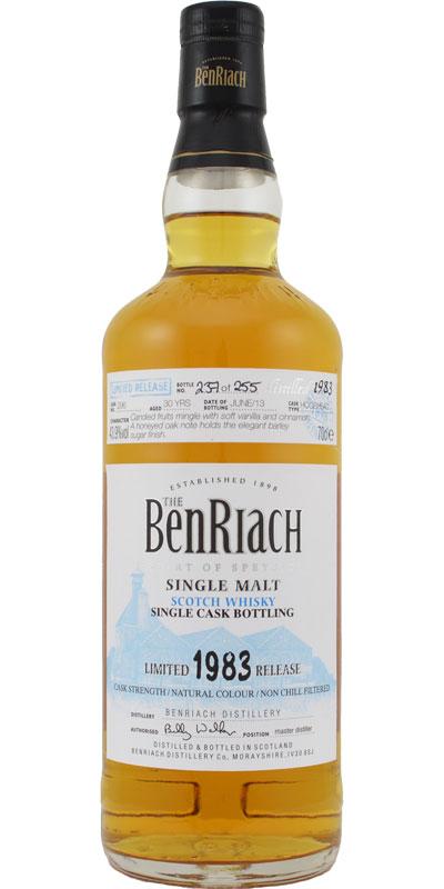 BenRiach 1983 Single Cask Bottling - Batch 10