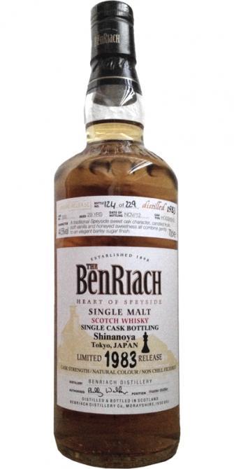 BenRiach 1983 Single Cask Bottling
