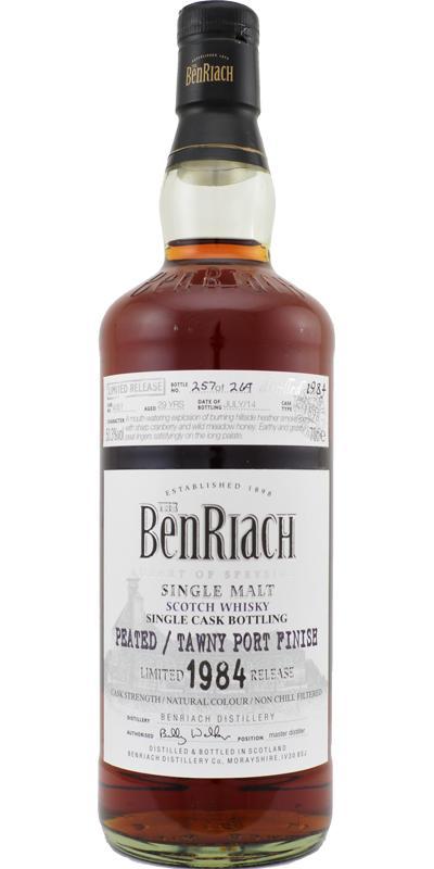 BenRiach 1984 Single Cask Bottling - Batch 11