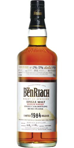 BenRiach 1984 - Peated Single Cask Bottling - Batch 4