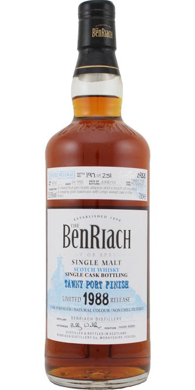 BenRiach 1988 Single Cask Bottling - Batch 10