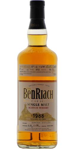 BenRiach 1988 Single Cask Bottling - Batch 2